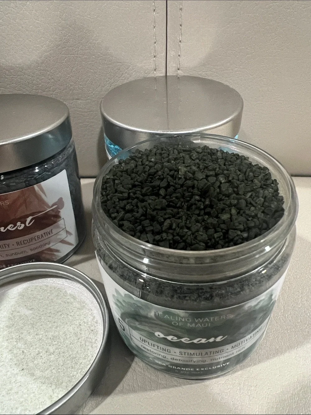Spa grande bath products clouds waterfall streams rainforest ocean